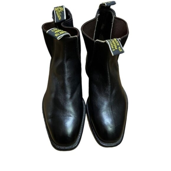 R.M. Williams Black Leather Heeled Chelsea Ankle Boots Women Size US 6 - Picture 2 of 10